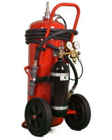 Wheeled_Extinguisher, Compressed Air Foam Systems (CAFS)